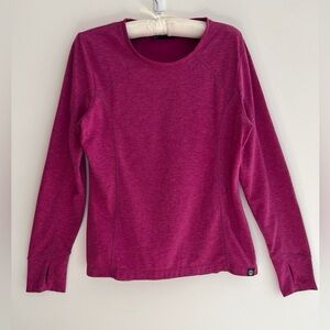 MONDETTA Long Sleeve Top Thumb Holes Wool Blend Outdoors Hiking Gorpcore Camping